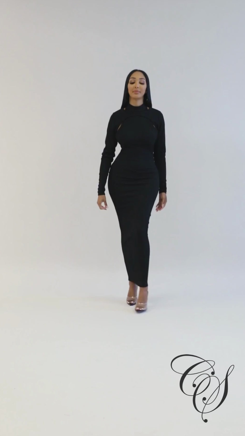 Kimmy Cut Out Detail Long Sleeve Bodycon Dress – Designs By Cece