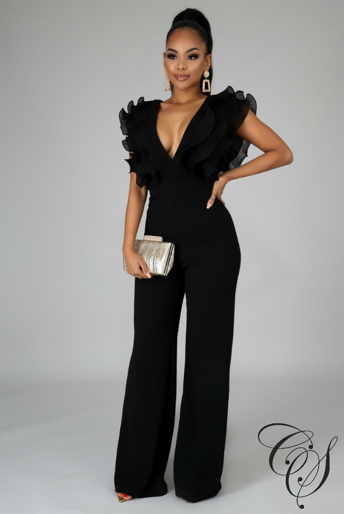 Cece black jumpsuit on sale